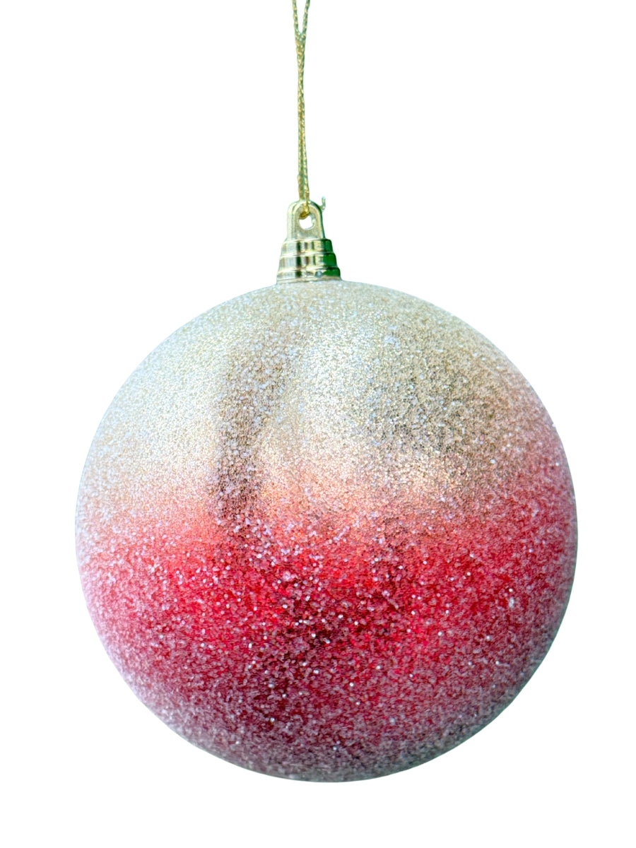 Red/Champagne Ball Ornament
